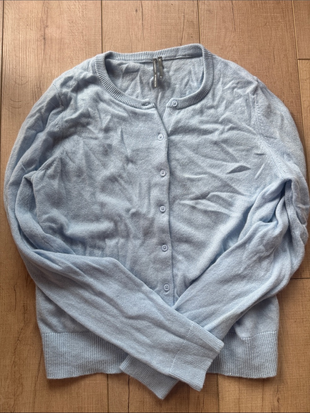 anthropologie cashmere cardigan blue